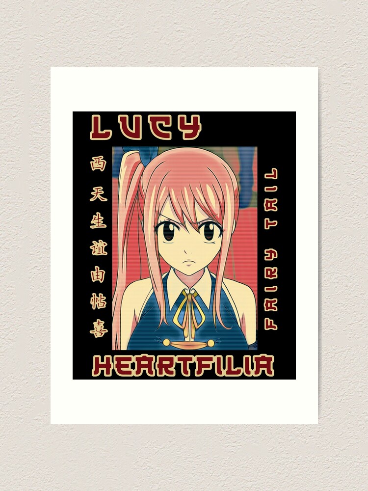 "Fairy Tail Anime Character Lucy Heartfilia" Art Print by