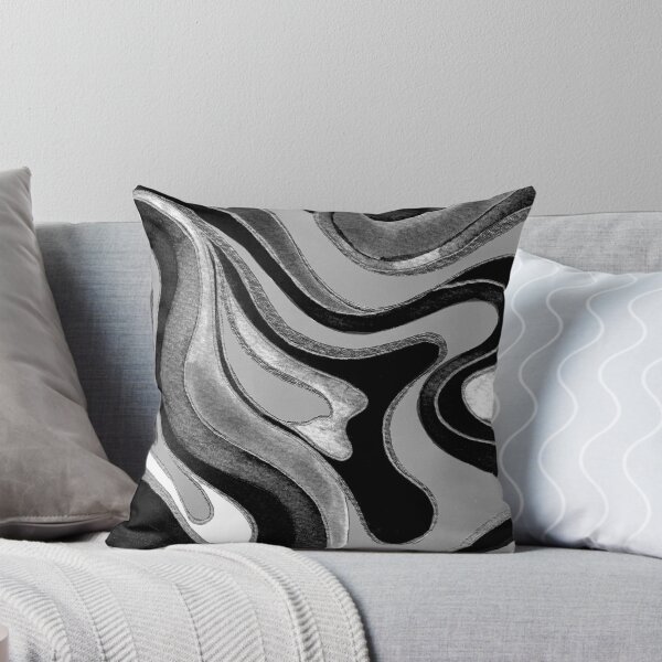 Item preview, Black and White Psychedelic Marble designed and sold by Carolina Diaz.