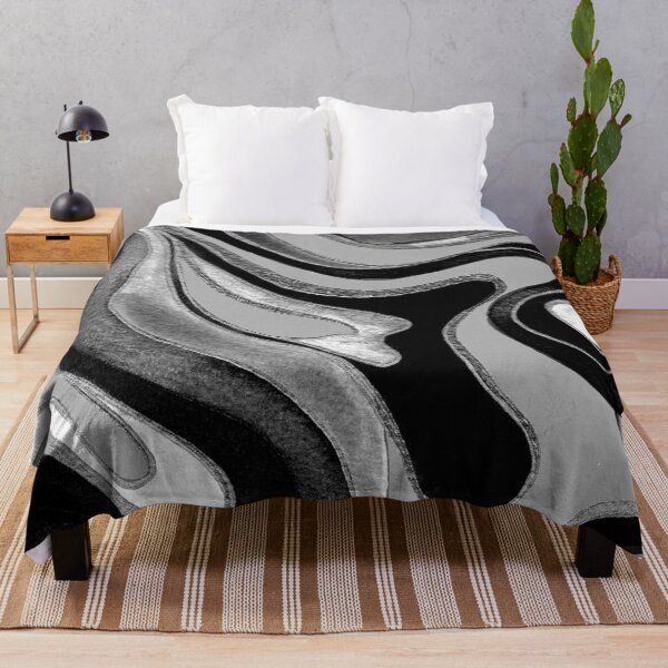 Artikelvorschau, Black and White Psychedelic Marble entworfen und verkauft von Carolina Diaz.
