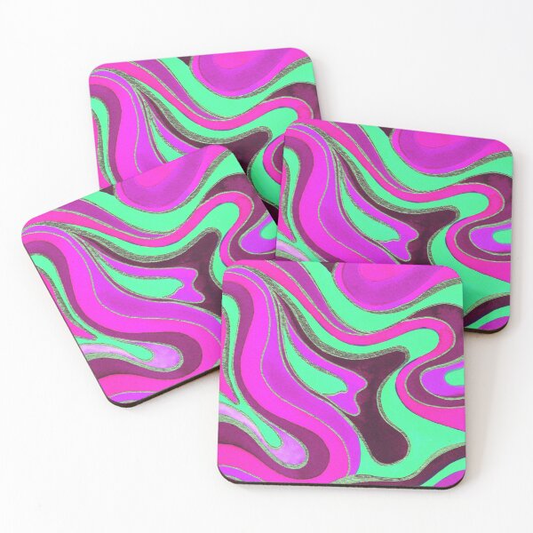 Item preview, Pink and Mint Psychedelic Marble designed and sold by Carolina Diaz.