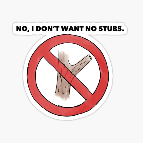 Non, je ne veux pas de talon. Sticker