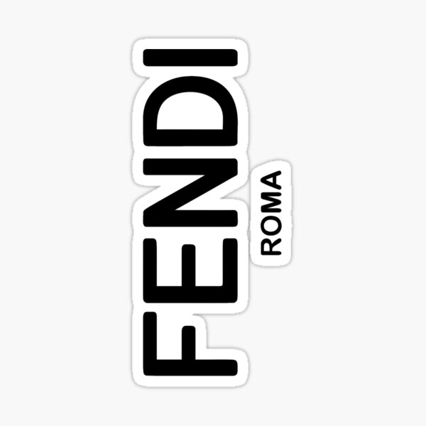 Logo Fendi Roma noir Sticker