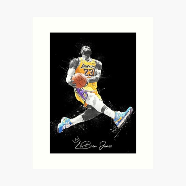 Item preview, Lebron James Los Angeles poster, Basketball print, Sports wall art Poster 1 designed and sold by BurmaStudioArt.