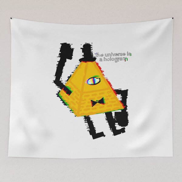 Item preview, bill cipher “the universe is a hologram” designed and sold by dangerousfrog.