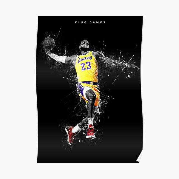 Lebron James Los Angeles poster, Basketball print, Sports wall art Poster 2 Poster