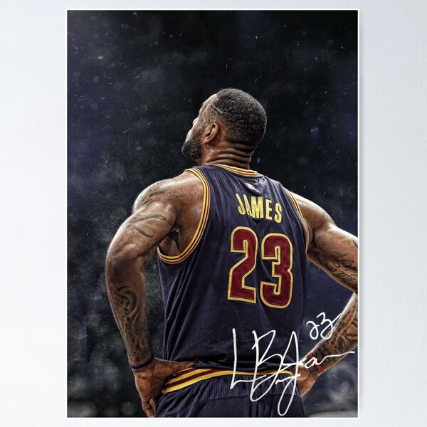 Artikel-Vorschau von Lebron James Poster, Basketballdruck, Sportwandkunstplakat, designt und verkauft von BurmaStudioArt.