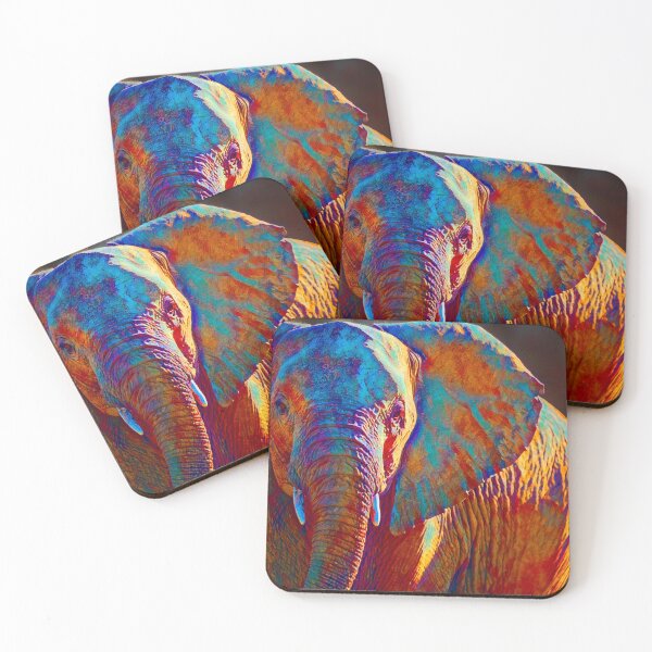 Item preview, Colorful Elephant Print designed and sold by inquestyle.