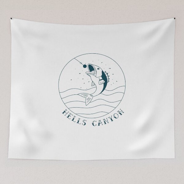 Item preview, Fish On in Hells Canyon   designed and sold by pelicanvalley.