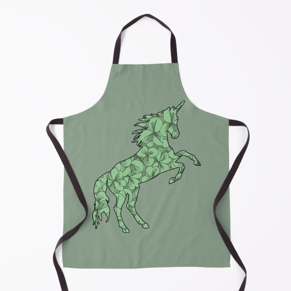 Item preview, Green Flower Unicorn Silhouette designed and sold by CiuriTee.
