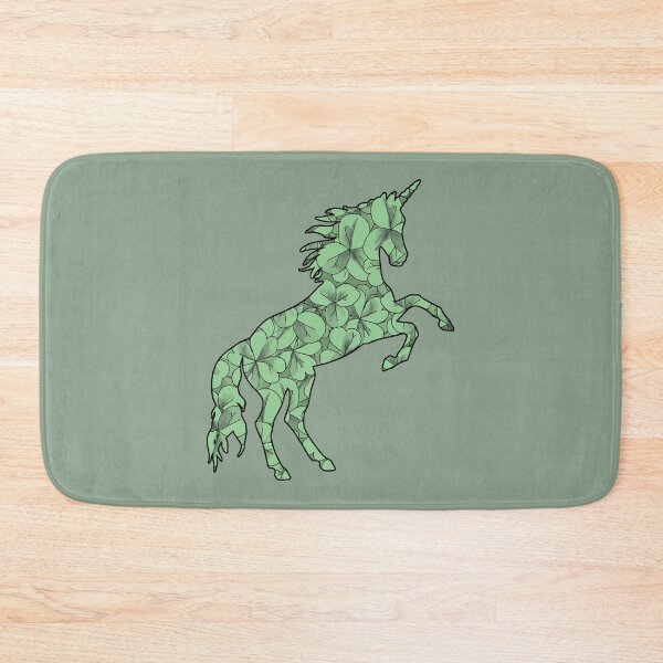 Item preview, Green Flower Unicorn Silhouette designed and sold by CiuriTee.