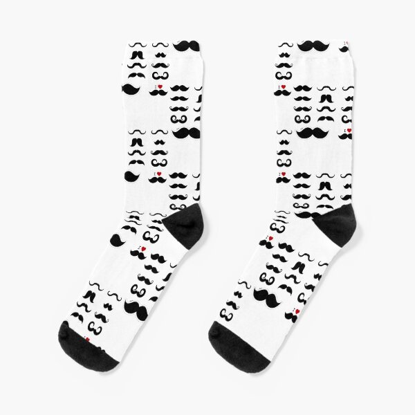 Lustige Movember Schnurrbart Wortspiele Socken