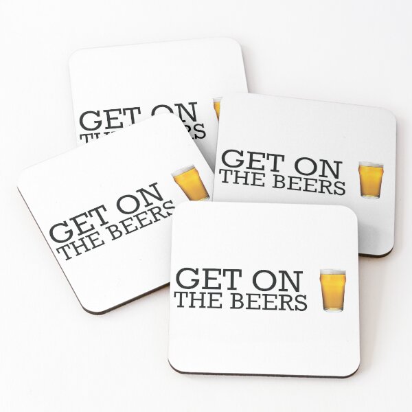 Item preview, Get on the Beers - Glass - Small black designed and sold by Gooderestx4.