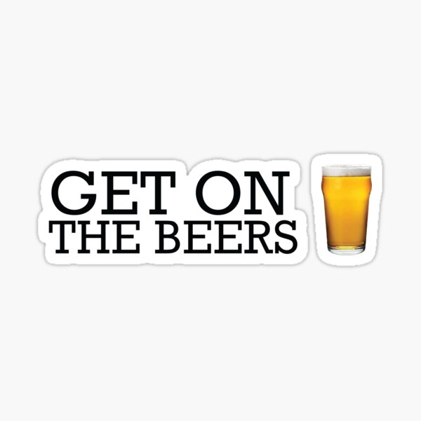 Item preview, Get on the Beers - Glass - Small black designed and sold by Gooderestx4.
