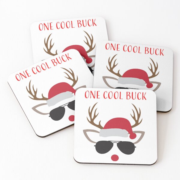 Item preview, Reindeer with Sunglasses one cool buck funny gift for him designed and sold by AvantMarket.