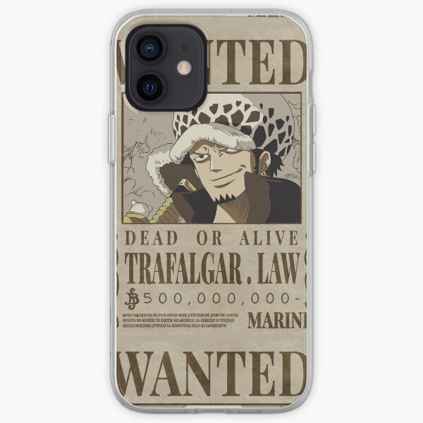 Une pièce - Trafalgar Law Wanted Poster Coque souple iPhone
