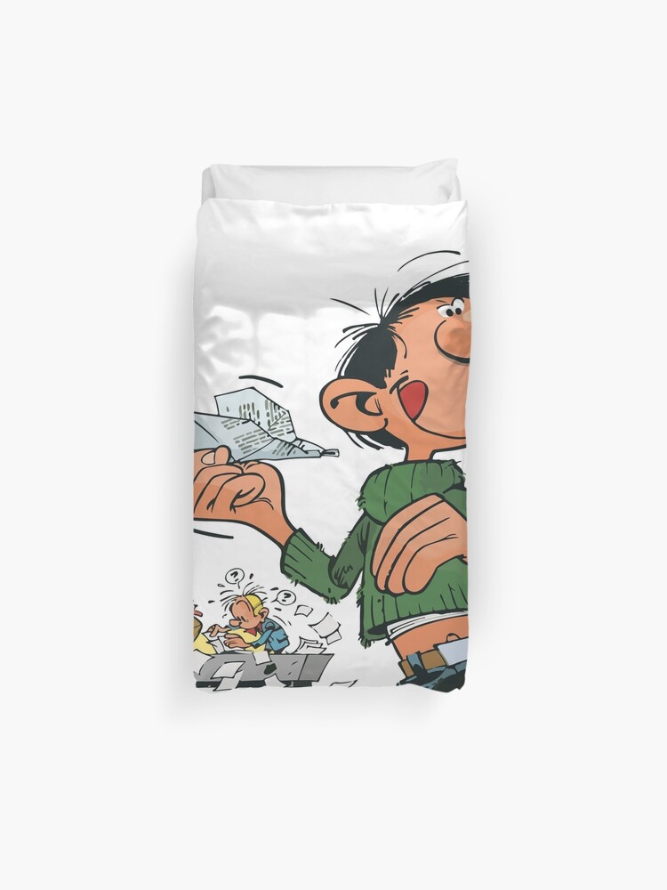 Housse De Couette Gaston Lagaffe Au Bureau Par Designsbyronald Redbubble