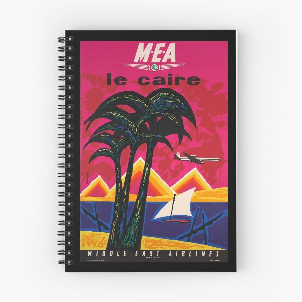Aperçu de l'œuvre retro classic MEA Le Caire poster créée et vendue par CorasPosters.