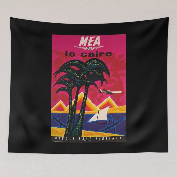 Item preview, retro classic MEA Le Caire poster designed and sold by CorasPosters.