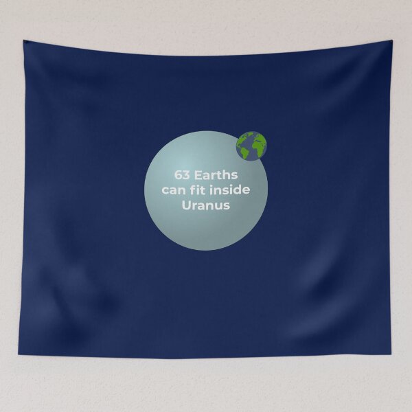 Item preview, 63 Earths can fit inside Uranus designed and sold by Primotees.
