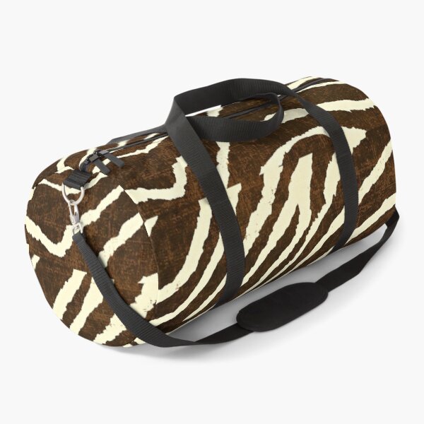 Item preview, ZEBRA IN WINTER BROWN AND BEIGE ANIMAL PRINT designed and sold by Overthetopsm.