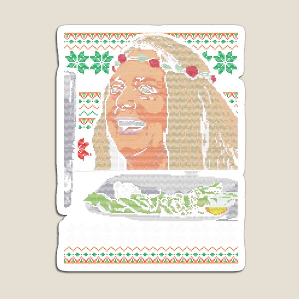 Item preview, Carole Basking Meme Ugly Christmas Sweater Styled As Woman Yelling at a Cat Meme designed and sold by VladaWhat.
