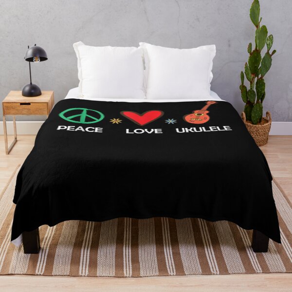 Item preview, Peace Love Ukulele Gift Hippie Uke Music Lover Cool Graphic designed and sold by taloriny.