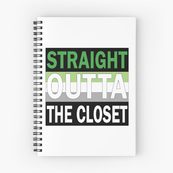Item preview, Straight Outta the Closet Aromantic Pride designed and sold by Yyair-Raven.