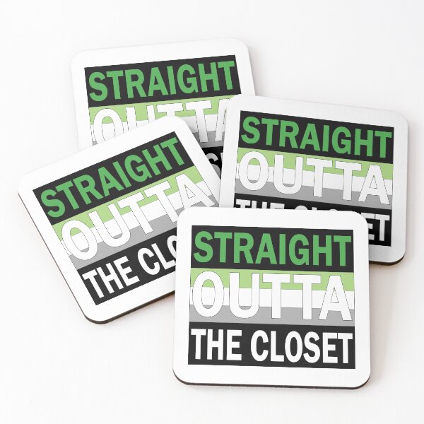 Item preview, Straight Outta the Closet Aromantic Pride designed and sold by Yyair-Raven.