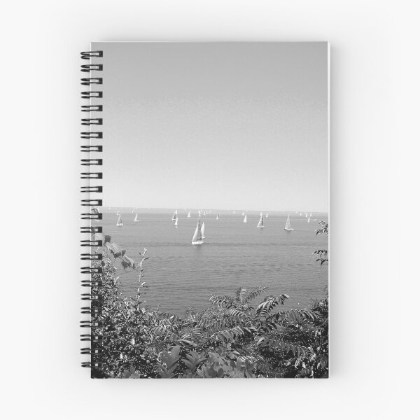 Item preview, Summer Regatta Sailing at St. Joseph Michigan - Black and White designed and sold by RCPphotography.