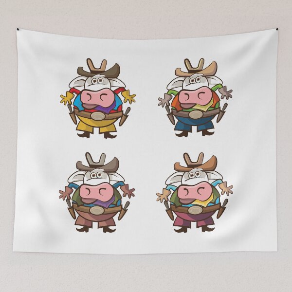 Item preview, Vacas Kawaii Cowboy Pack designed and sold by Andantino.