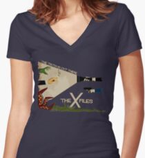 The X-Files Women's Fitted V-Neck T-Shirt