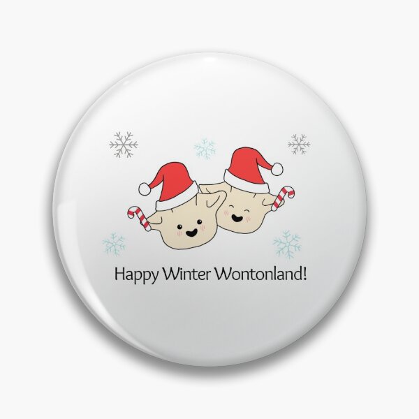 Item preview, Happy Winter Wontonland | Punny Asian Holiday | Dim Sum Holiday Puns designed and sold by Sesame But Different.