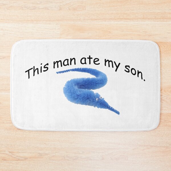 Item preview, This Man Ate my son worm on a string designed and sold by Freshfroot.