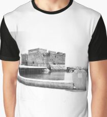 Paphos Castle B&W Graphic T-Shirt