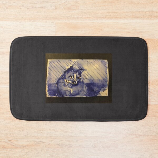 Item preview, TsarkArt Cat Noir Bleu designed and sold by Tsark Art.