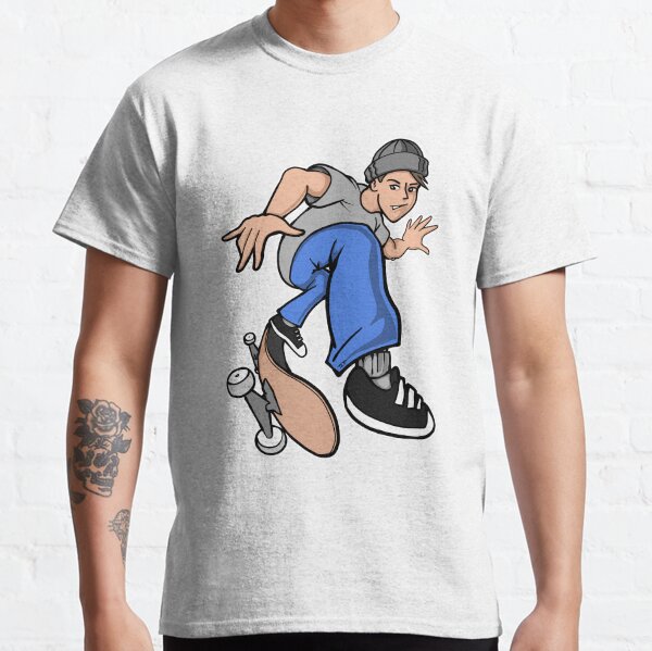 Heelflip Boy Skateboard Design Classic T-Shirt