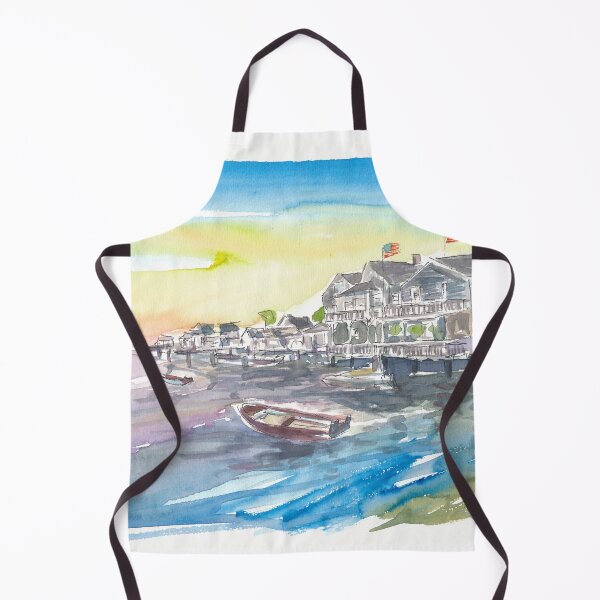 Item preview, Nantucket Nautical Amazing Waterfront Scene designed and sold by artshop77.