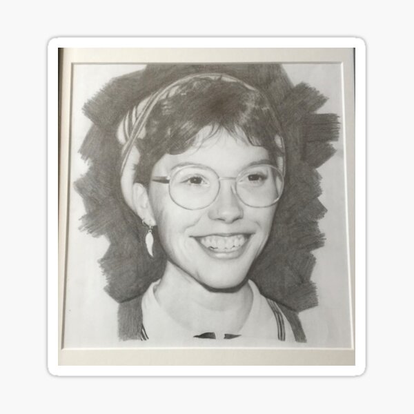 Realistic Pencil Portrait Sticker