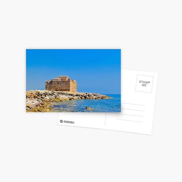 Paphos Castle by Sea Postcard