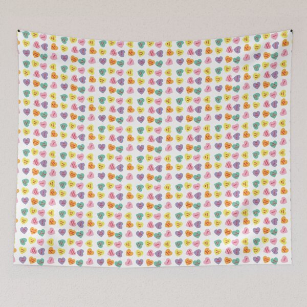 Item preview, Candy Conversation Hearts Pattern designed and sold by imaginarystory.
