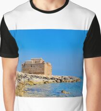 Paphos Castle by Sea Graphic T-Shirt