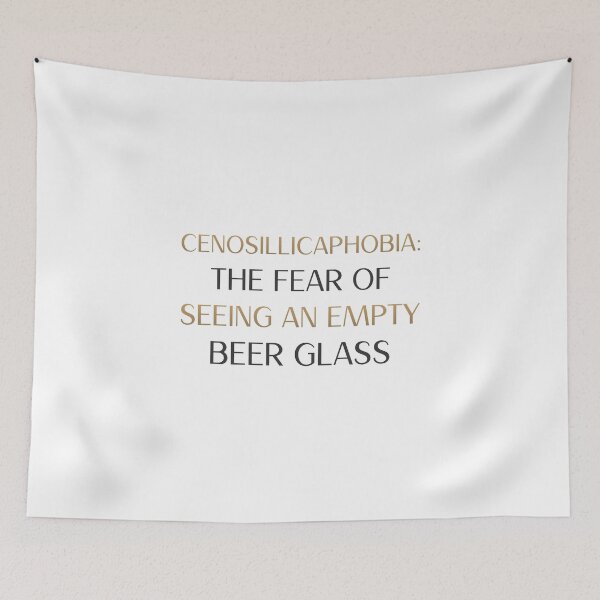 Item preview, Funny Definition - Cenosillicaphobia: The Fear Of Seeing An Empty Beer Glass designed and sold by greenchimp.