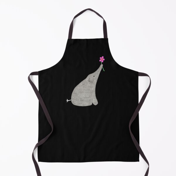 Item preview, Elephant with Flower #1 on Black designed and sold by ErinBrieArt.
