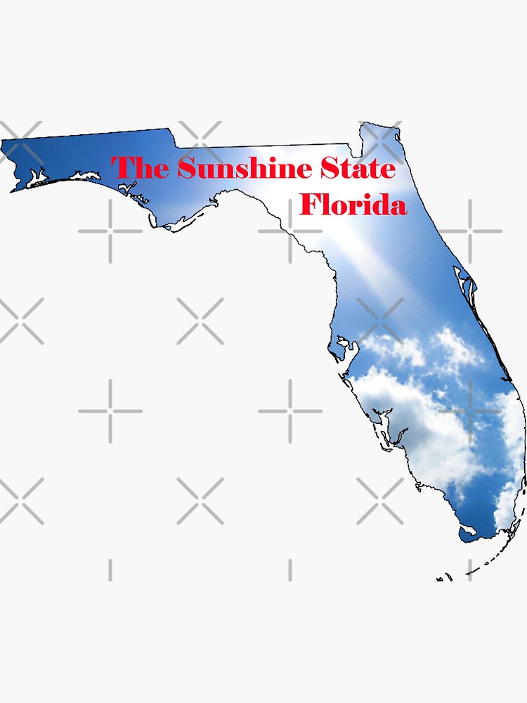 Sunshine State Map Florida Baby Onesie Sunshine State Map Florida Baby Onesie