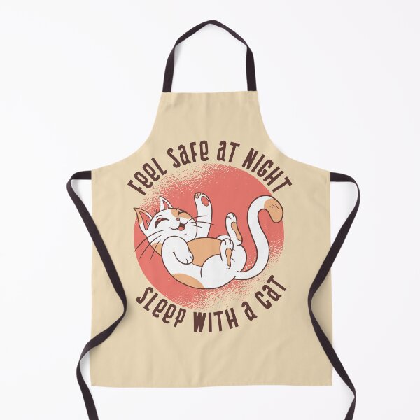 Artikelvorschau, Fühlen Sie sich sicher in der Nacht mit einer Katze schlafen entworfen und verkauft von Delicious Design ⭐⭐⭐⭐⭐.