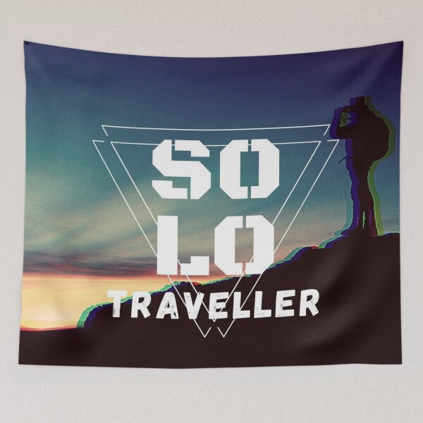 Item preview, solo travel designed and sold by blurry-mind.