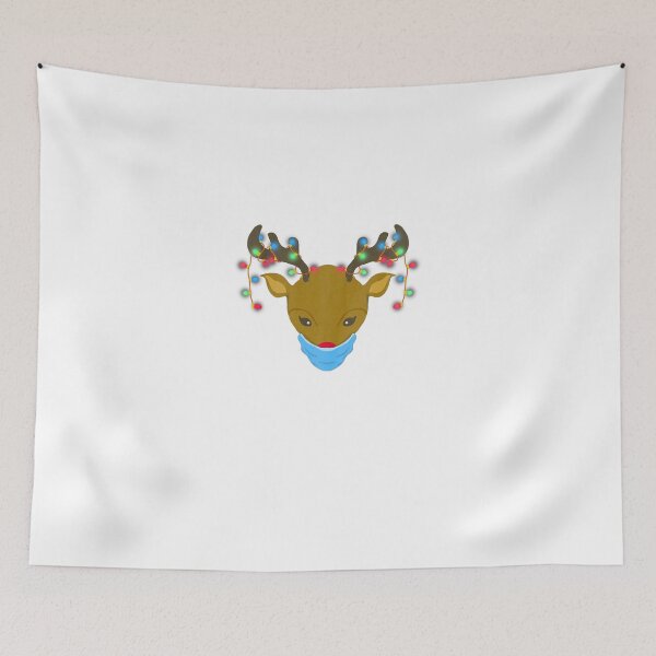 Item preview, Reindeer Merry Christmas Waring a Funny designed and sold by DoreskyDavid.
