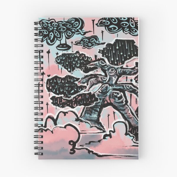 Item preview, Enchanted Oak Aesthetic Tree Art - eyes in the clouds rain in the leaves designed and sold by SubtleSplit.