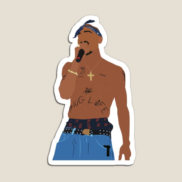 Tupac Rapper Thug Life Magnet
