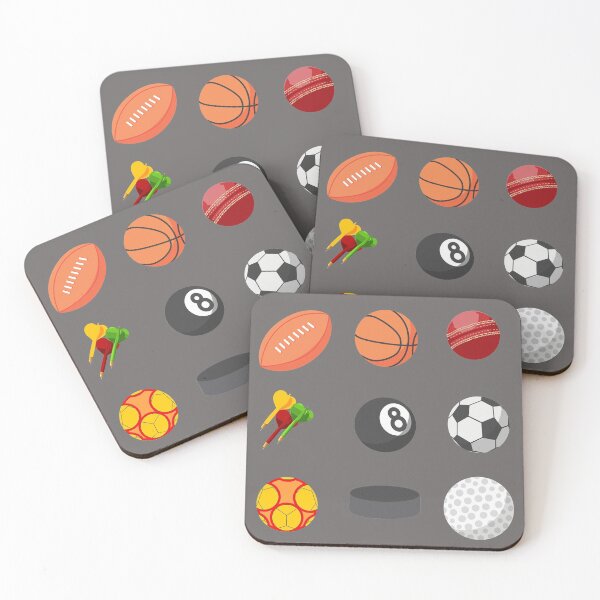 Item preview, Ball Sports American Football Basketball Cricket Darts Golf Eight Ball Football Handball Ice Puk Stickers Set #1 A-I designed and sold by Hanlar.